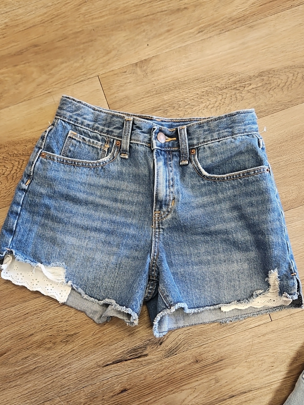 2 Pairs Girls Sz 14 Old Navy Denim Shorts - Picture 8 of 11